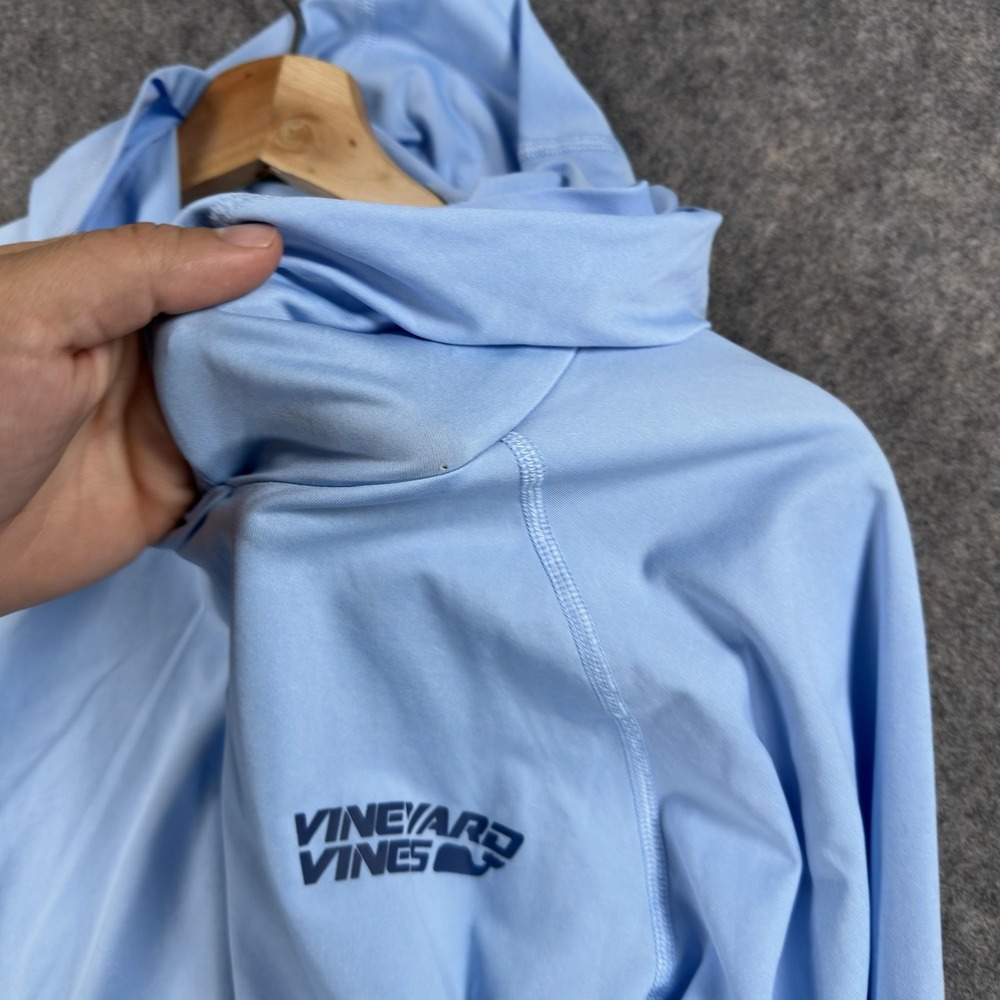 Vineyard Vines Performance Hoodie Shirt Mens Large Blue Mahi Fishing Graphic - Picture 9 of 16